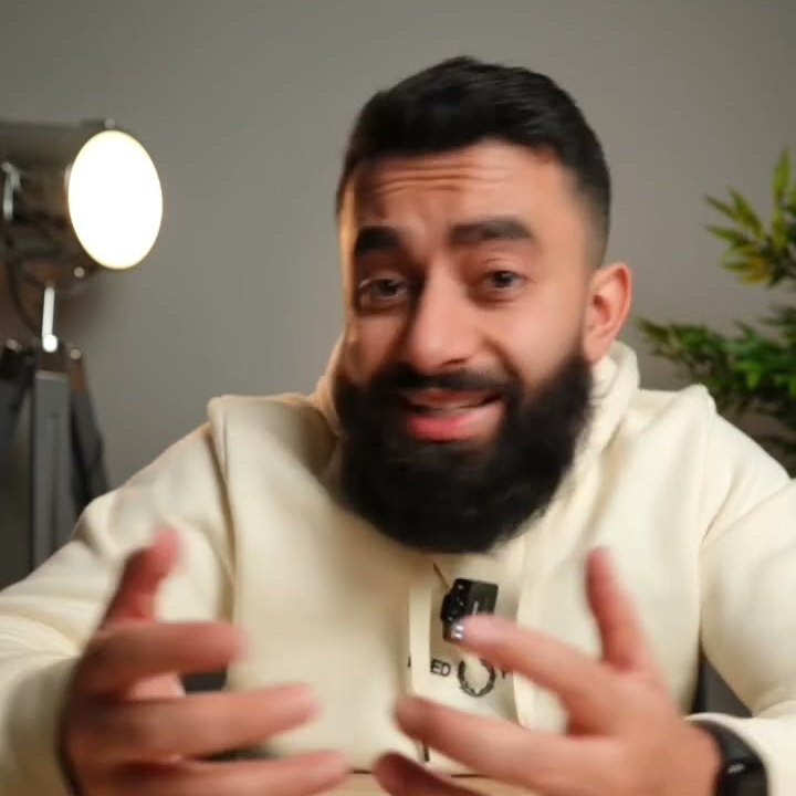 Abu Musa talking to camera